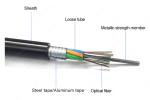 Single Mode Armoured Optical Fiber Cable GYTA 96 Core Communication Underground