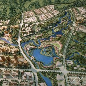 Wholesale Architecture Landscape City Planning Model Aecom 1/2500 Meixi Lake Urban Design from china suppliers