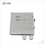6-Port DIN-Rail Fiber Splice Box - Durable, FC/SC/ST/LC Compatible, 12-Fiber