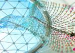 Color Change Dichroic Laminated Glass Solid Structure