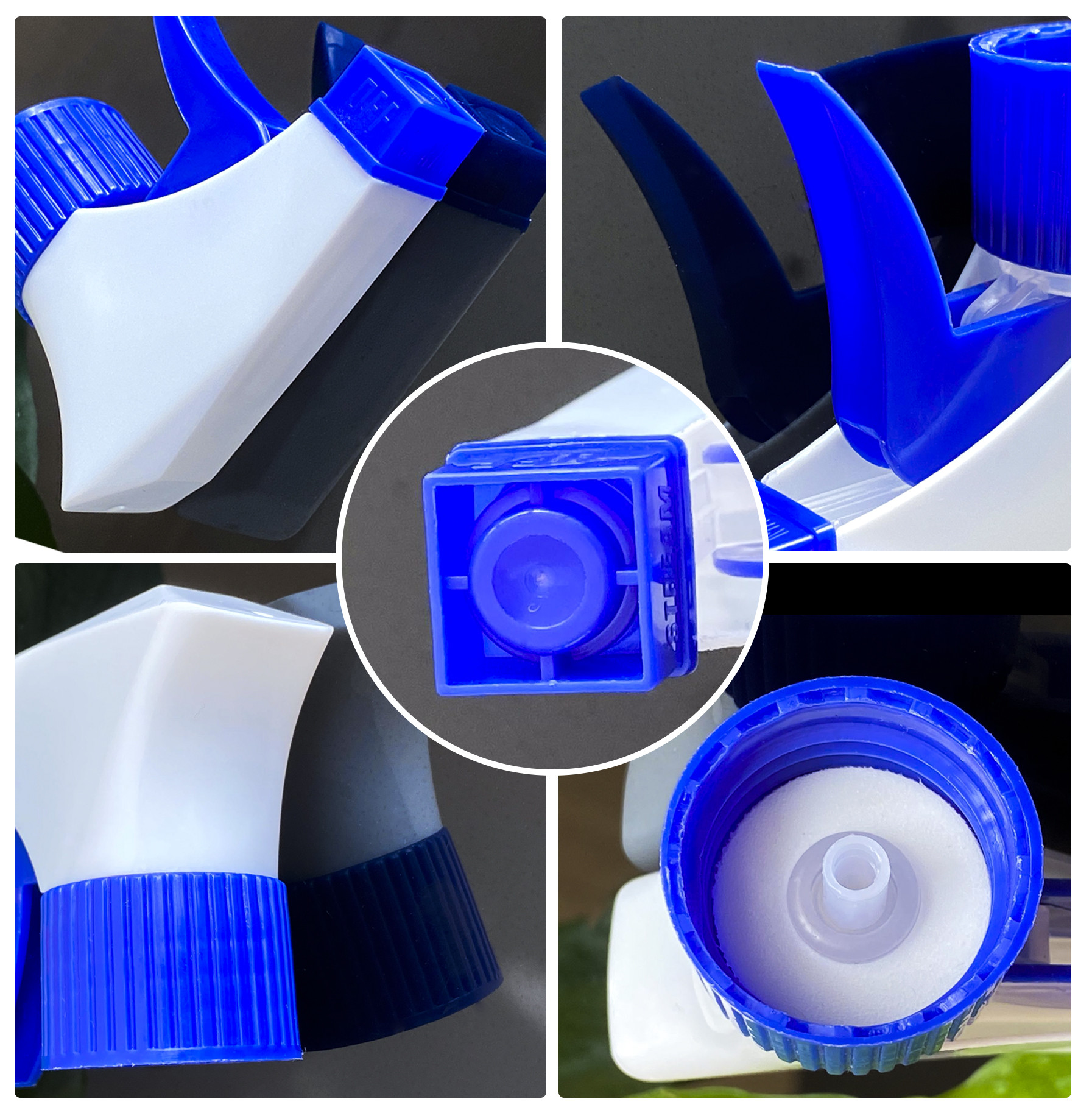 Blue White 28/410 Neck Chemical Trigger Sprayers Reusable