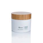 50ml White Opaque Plastic Cosmetic Cream Jars With Silver Lids