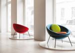 Modern leisure chair Bardi's Bowl Chair fiberglass half ball egg chair