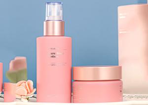 Wholesale OEM ODM Pink Luxury Cosmetic Pump Bottle And Cream Jar 10ml - 150ml from china suppliers