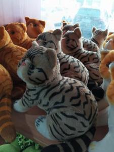 Wholesale Cute patterned kitten cat plush toy stuffed toy cartoon animal handicraft gift holiday gift from china suppliers