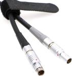 Straight Arri Alexa Mini Audio Cable , Run Stop Cable 3 Pin Male To 7 Pin Male