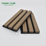 Polyester Fiber Acoustic Panel Wooden Slats Wall for Office Acoustic Improvement