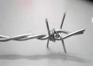 Wholesale 25kg 3.5mm Dia Galvanized Steel Barbed Wire 4 Point High Tensile from china suppliers