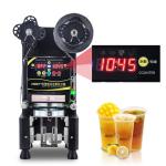 95mm Caliber Cups Sealing Machine Bubble Tea Sealing Machine 25pcs/Min