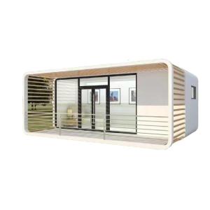 Wholesale Apple Cottage Glass House Prefabricated Bungalow with Cut Board Wall and Aluminium Plate from china suppliers