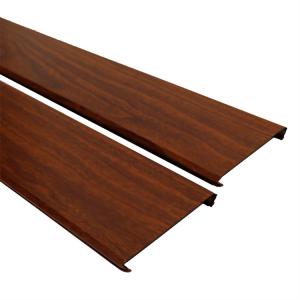 Wholesale Wood Color Aluminium Strip Ceiling / Aluminium False Ceiling Windproof from china suppliers