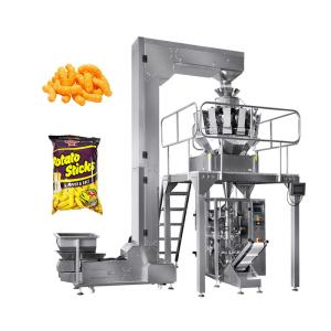 Wholesale Automatic Vertical Form Fill Puffed Food Plantain Flour Pillow Bag Sealing Packaging Packing Machine from china suppliers