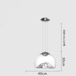 Mountain View Glass Pendant Light Nordic island pendant lights creative coffee