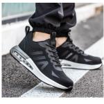 Industrial Safety Shoes With Air Cushion Sole And Black Flying Knit Design