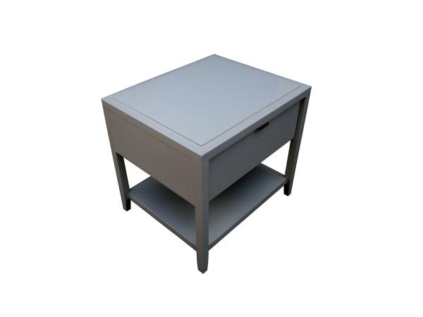 White finish wooden night stand with one drawer,high end hotel bedroom furniture