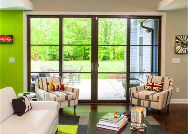 Functional System Aluminium Sliding Patio Doors , Aluminum Frame Sliding Glass