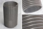 Sewage Filtration Wedge Wire Sieve Filters Vee Wire Screen Tube High Oil