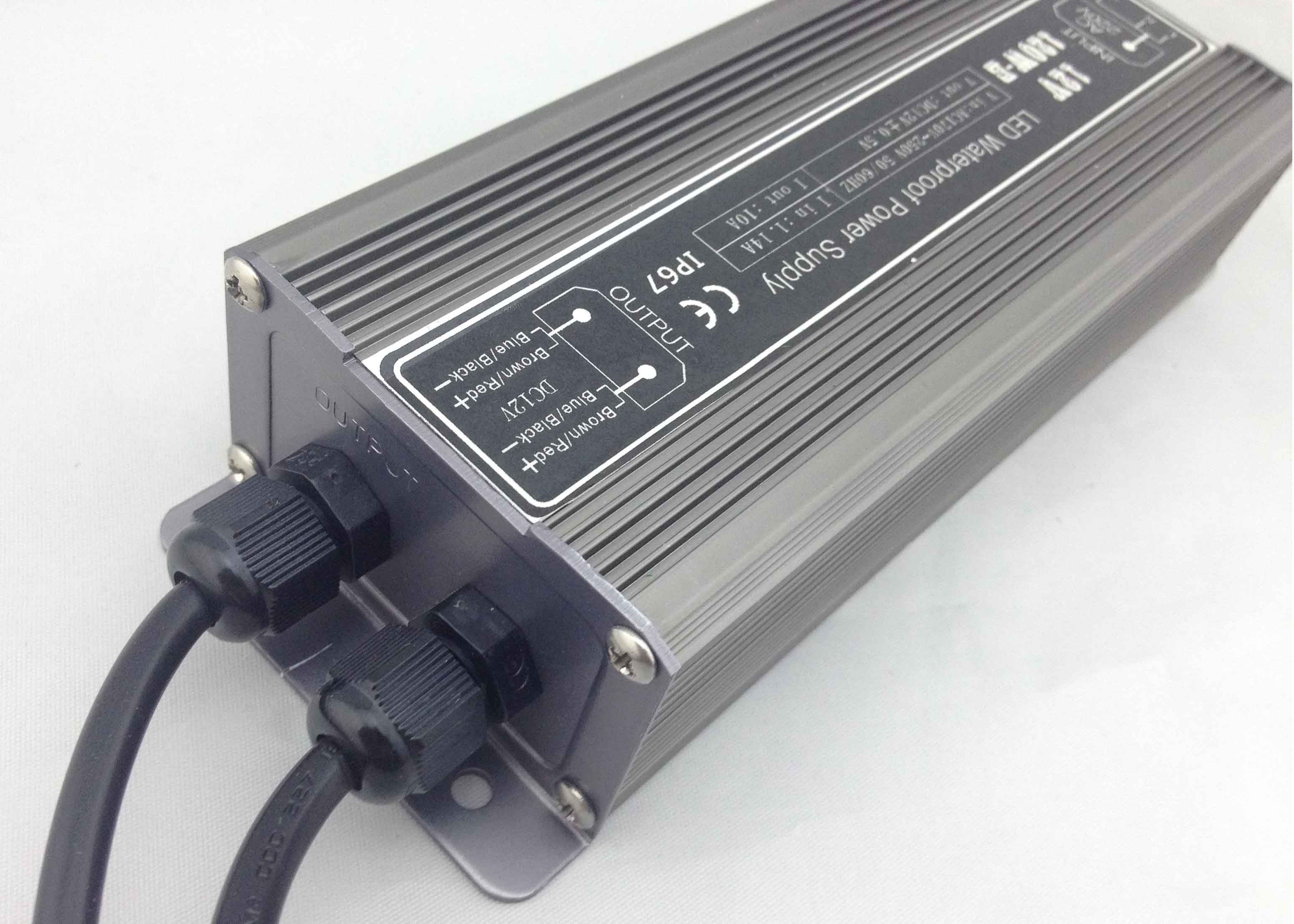 12V waterproof LED transformer driver power supply with CE ROHS IP67 waterproof