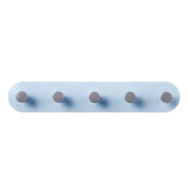 1 Hook 3 Hook Hole Free Long Strip Plastic Wall Hooks Adhesive Traceless