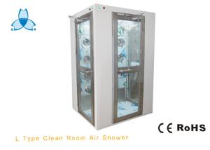 Wholesale Single Person Cleanroom Air Shower With 90 Degree Corner Doors , 800W Blow Power from china suppliers