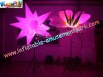Star / Flower Inflatable Led Lighting Decoration For Party , 3m High