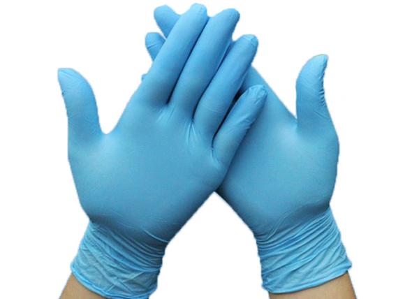 SGS Nitrile Medical Examination Gloves / Disposable Hand Gloves No Sterile Life