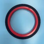 Monforts Stenter Machine Parts Red Body Brush Wheel Black Nylon Hair 220*167