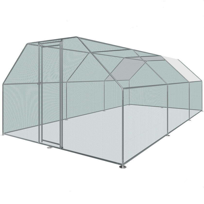 3mx6m Walk In Metal Chicken Run For Poultry Hen