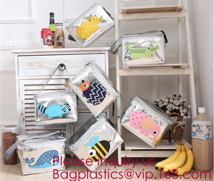 Promotional Custom Printed Disposable Non Woven Tote Lunch Thermal Insulated Food Deliver Cooler Bag, BAGEASE, BAGPLASTI