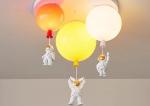 Romantic Kids Children Bed Room Pendant Light Colourful Glass Balloon Led