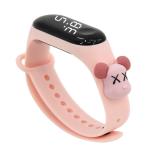 Kids Cartoon Electronic Bracelet Watch Thermoplastic Silicone Rectangular Case