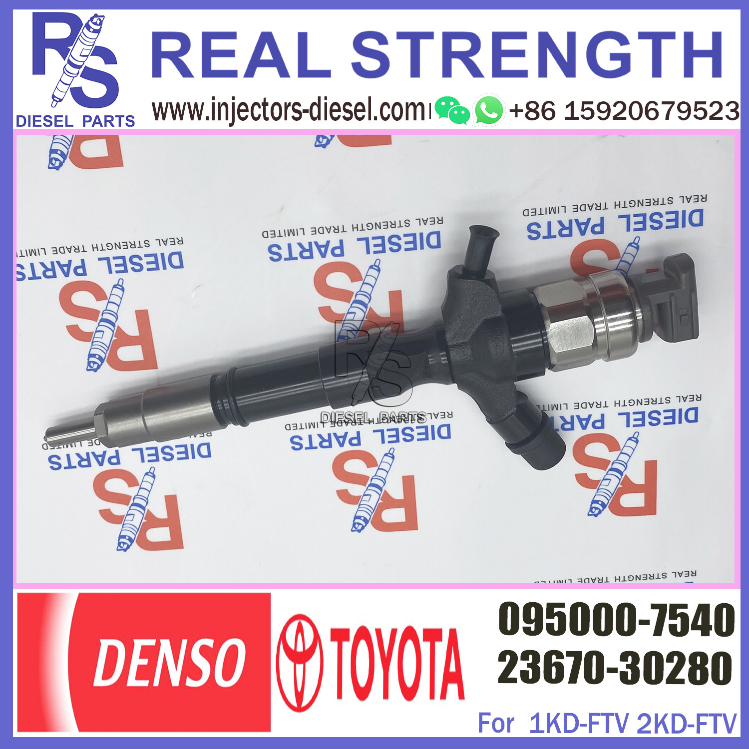 Common Rail Diesel Injector 23670-09330 095000-7540 095000-7542 095000-7543 095000-7544 095000-7545 For Toyota Hilux