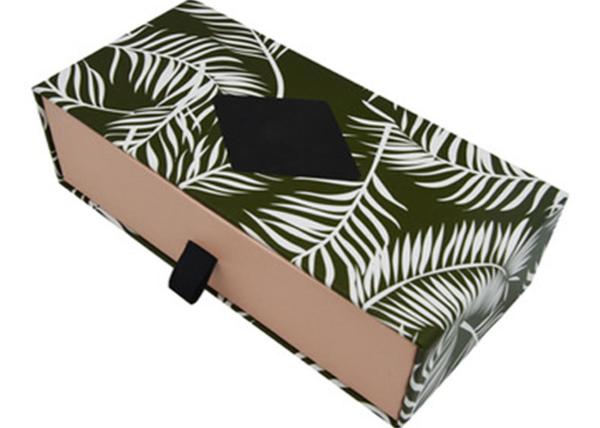 Drawer Chipboard Gift Boxes , 4 Inch Gift Boxes Brand Packaging Printing Black