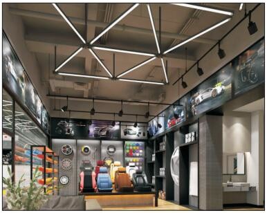 YF 2.35M Ceiling LED Linear Pendant Light High Brightness Excellent Design