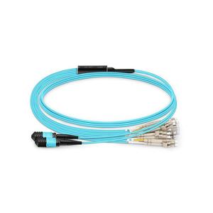 Wholesale Blue Mpo Fiber Patch Cord Om3 2.0mm 3.0mm Breakout Lc Connector Cable Assembly from china suppliers