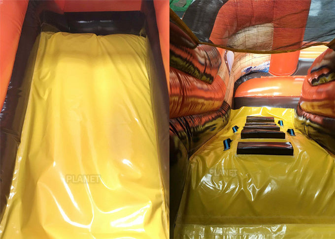 0.5mm PVC Tarpaulin Inflatable Pirate Ship Water Slide Kids Playing