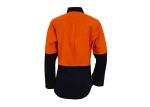 Spring / Summer Womens Workwear Shirts , Ladies Cotton Work Shirts Long Sleeve