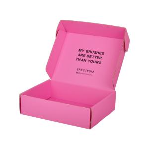 Wholesale Pink Corrugated Paper Mailer Box Packaging Clothing E-Commerce Shipping from china suppliers