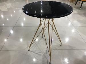 Wholesale 76cm Rebar Wrought Iron Marble Coffee Table from china suppliers
