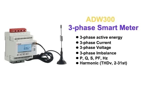Acrel ADW300 Wireless Energy Meter With Smart Phone App Two Tariff Three Phase Wifi Meterelectric Energy Meter Mqtt Iot