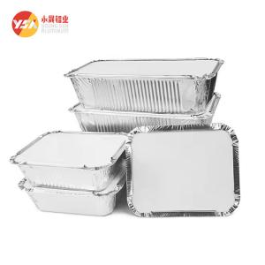 Wholesale Hot and Cold Use Silver Foil Tray Aluminium foil Food Container from china suppliers