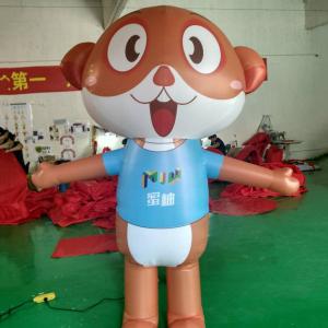 Wholesale advertising cartoon Inflatable characters customized animal cartoon walking inflatable fox mous from china suppliers