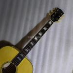 Custom Solid 43 Inch Jumbo Parlor Acoustic Guitar Flamed Maple Back Side Ebony