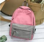Japanese girls' academic style, mori literature and art backpack, simple canvas