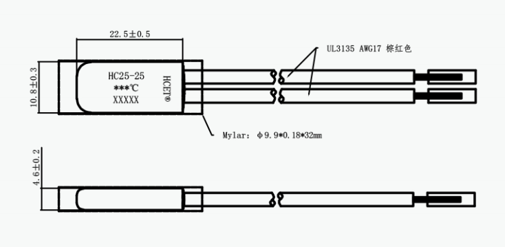 Three Phase Bimetal High Current Thermal Protector Switch Cutoff Protector 16A-35A BW-HC25