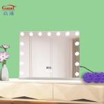 Fashionable Full Size LED Lighted Hollywood Mirror for Bedroom and Bathroom