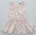 Girl Woven Cotton Voile Dress Whole Lining Peter Pan Collar