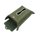 PU Leather 0.79 Inches Tissue Paper Storage Box For Car Sun Visor