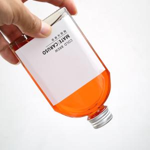 Wholesale ISO9001 Glass Flat Water Wine Bottle Clear 100ml 200ml Whiskey Container from china suppliers