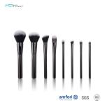 100% Synthetic Hair Travel Makeup Brush Set With Metal Handle